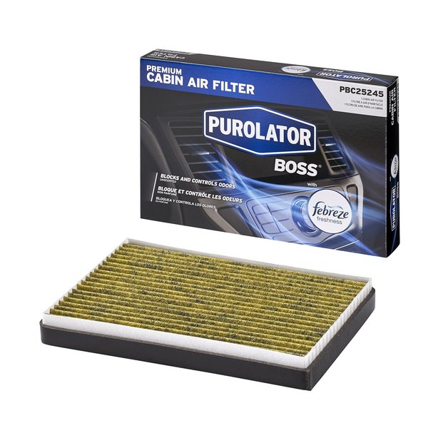 Purolator Purolator PBC25245 PurolatorBOSS Premium Cabin Air Filter w Febreze PBC25245